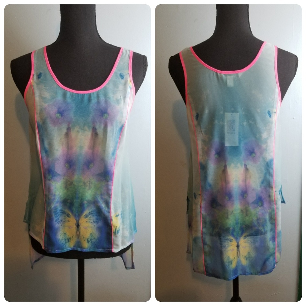 Floral Sheer Top